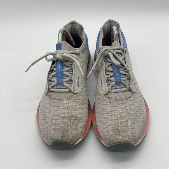 Womens Size 10B Brooks Ricochet 2 Gray/Blue/Red Athletic Running Shoes Sneakers - Picture 3 of 7